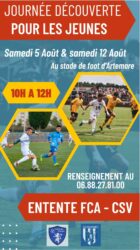 Artemare : Le Football Club vous offre deux journées « découverte » pour les jeunes