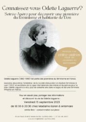 Soirée apéro-conférence « Qui était Odette Laguerre, féministe bugiste ? »