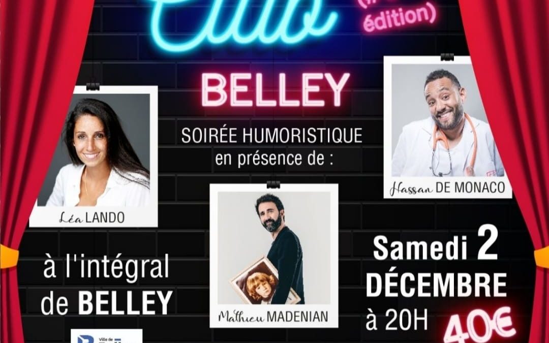 Belley : un Comedy Club pour la bonne cause