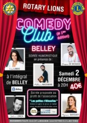 Belley : un Comedy Club pour la bonne cause