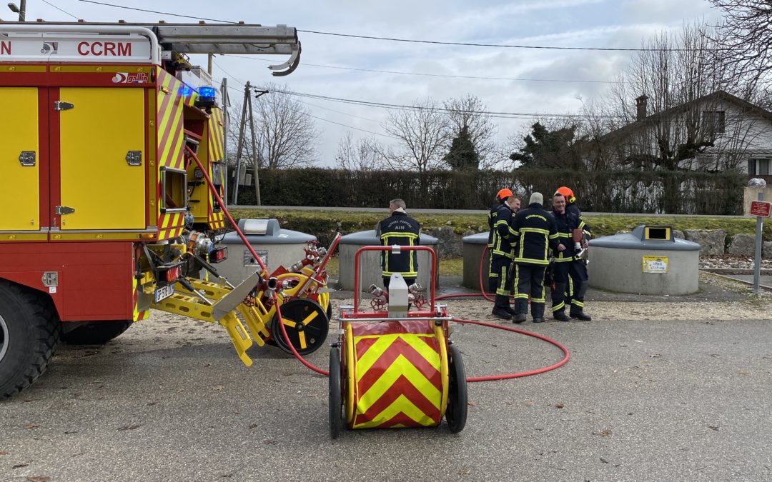 Contrevoz : Feu de conteneur