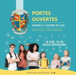 Journée « porte ouverte » le 27 Janvier à l’institution Sainte Anne – Lamartine à Belley
