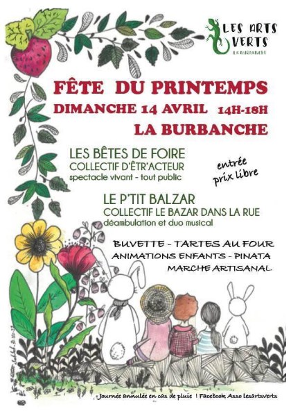 La Burbanche : Fête du Printemps le 14 Avril