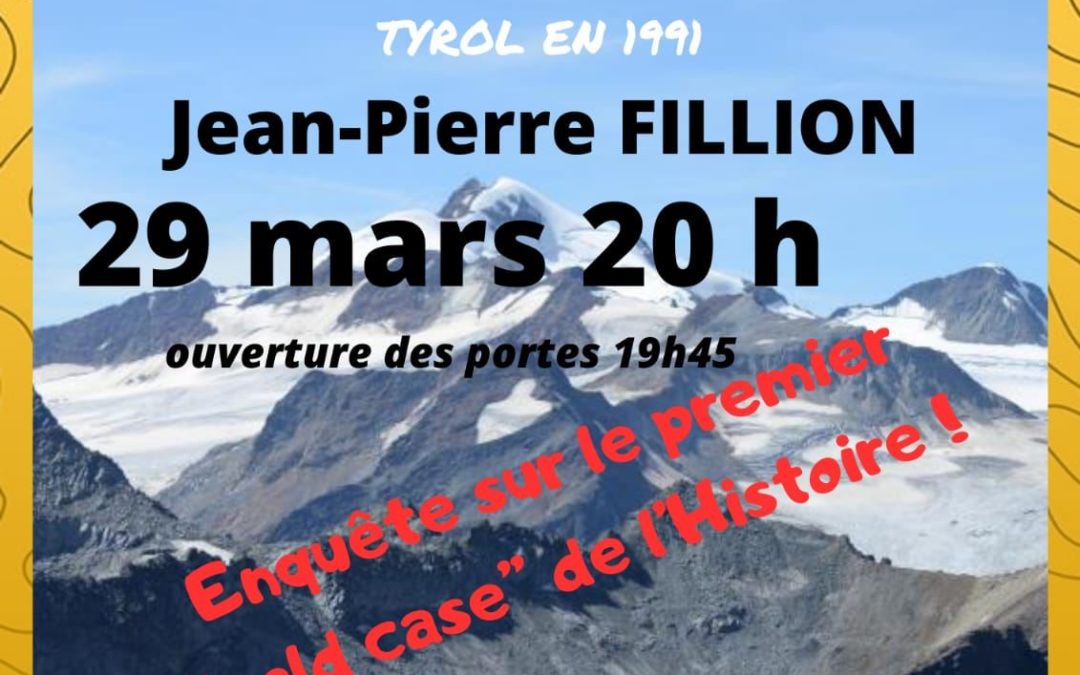 Conférence sur l’homme des glaces 29 Mars 2024