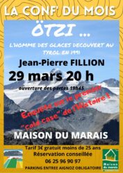 Conférence sur l’homme des glaces 29 Mars 2024