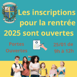 Institution Lamartine à Belley : Portes ouvertes Samedi 25 Janvier
