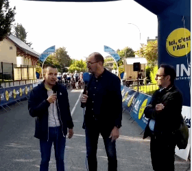 L’Aindinoise : Au micro de Jean-Christophe, Ludovic Poignant, commissaire de la course cycliste