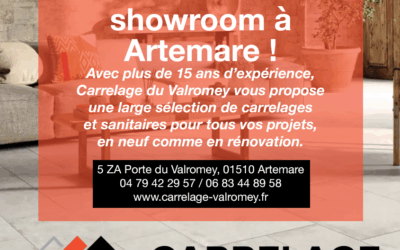 Découvrez Carrelage du Valromey à Artemare : 15 ans de passion au service de vos projets !