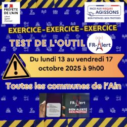Département de l’Ain : votre téléphone sonnera à 9 h cette semaine — voici le programme FR-Alert