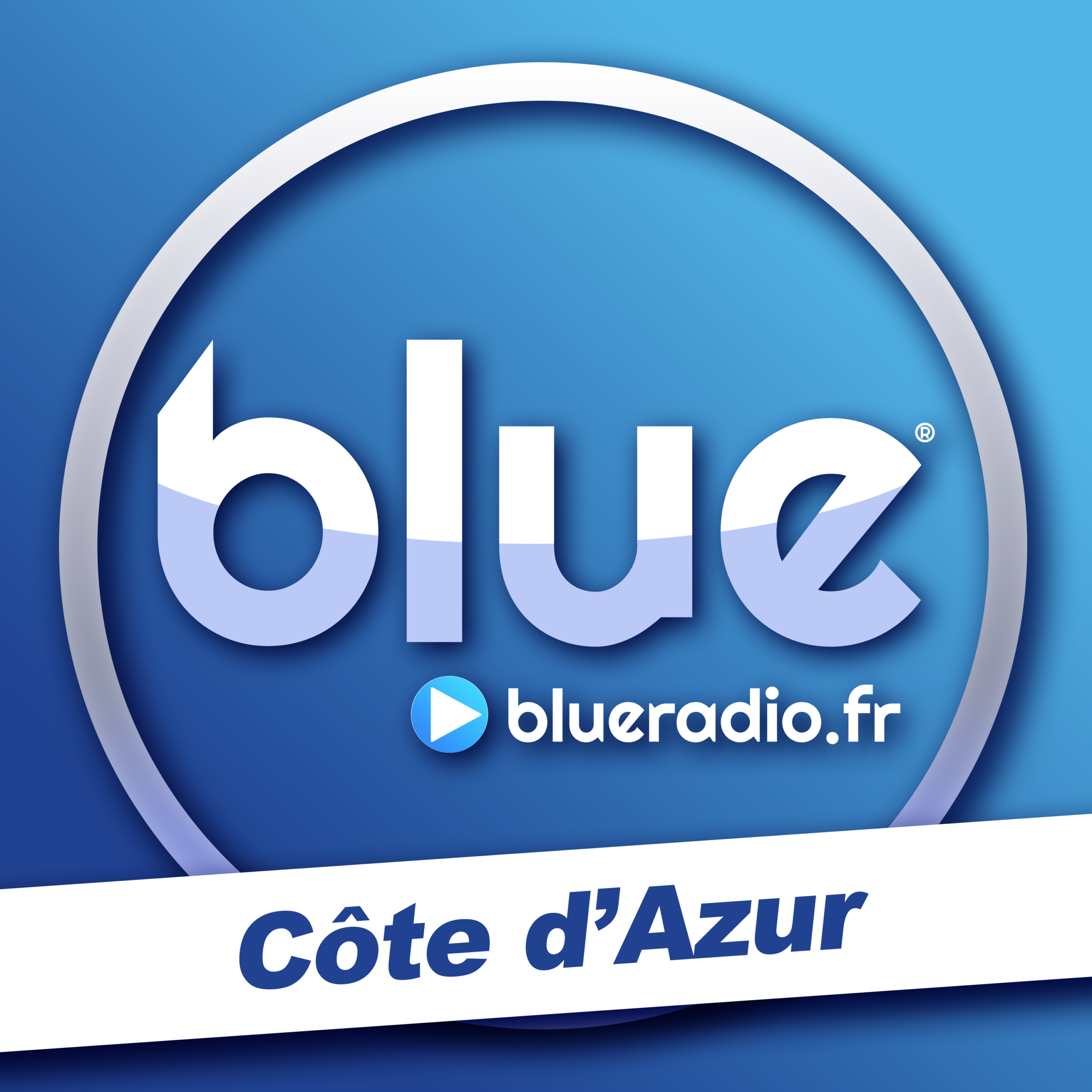 logo - blue carre blue radio côte d'azur