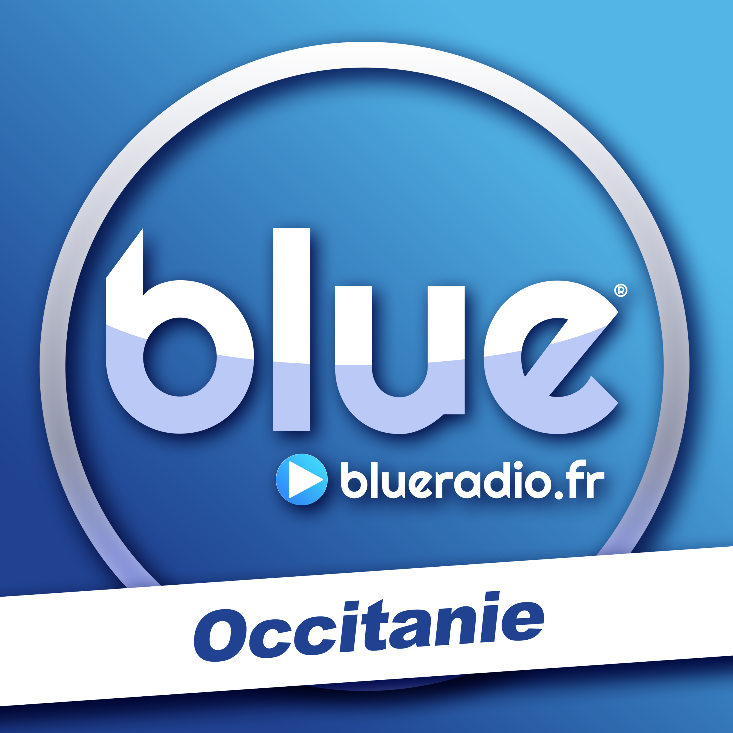 logo - blue carre blue radio occitanie