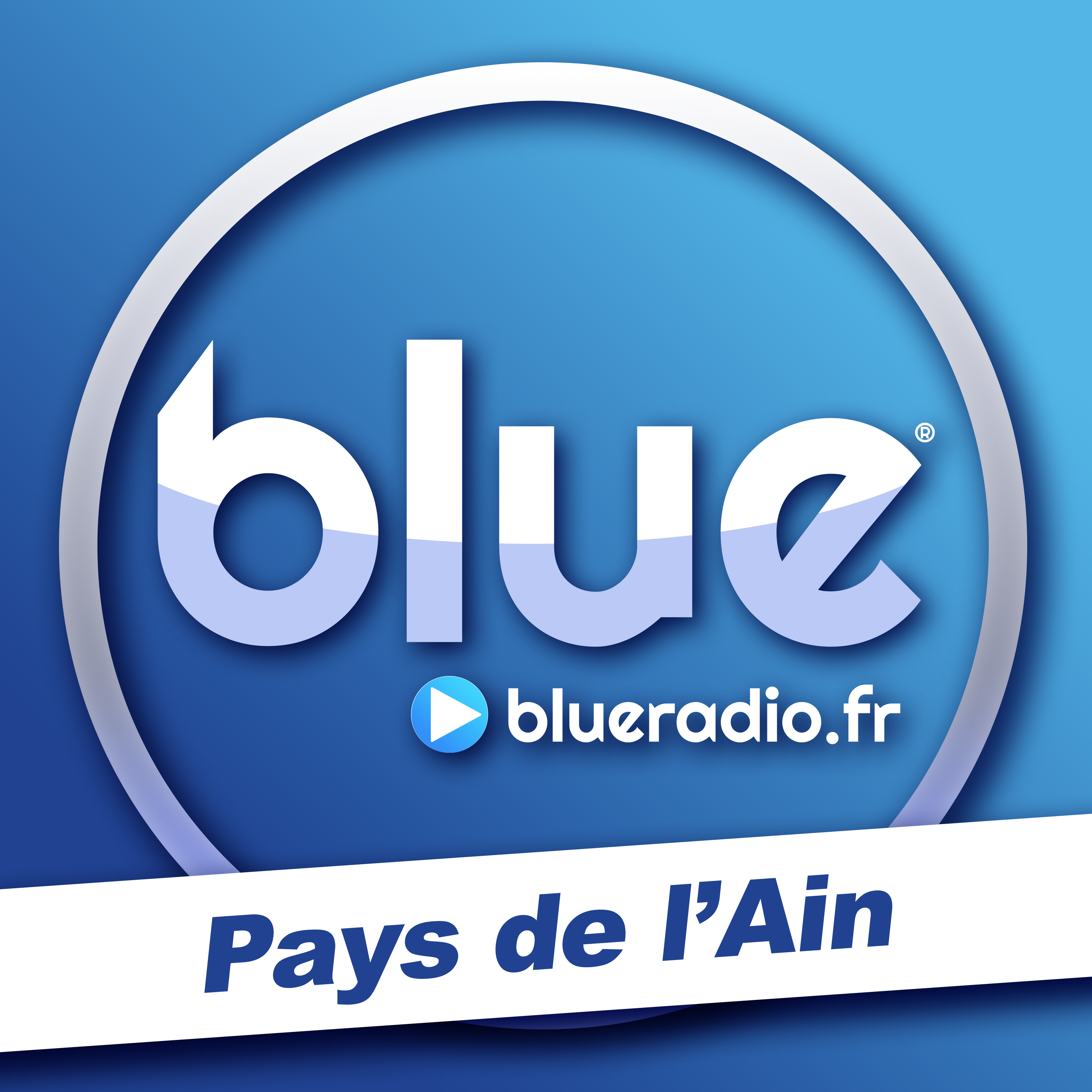 logo - blue carre blue radio pays de l'ain