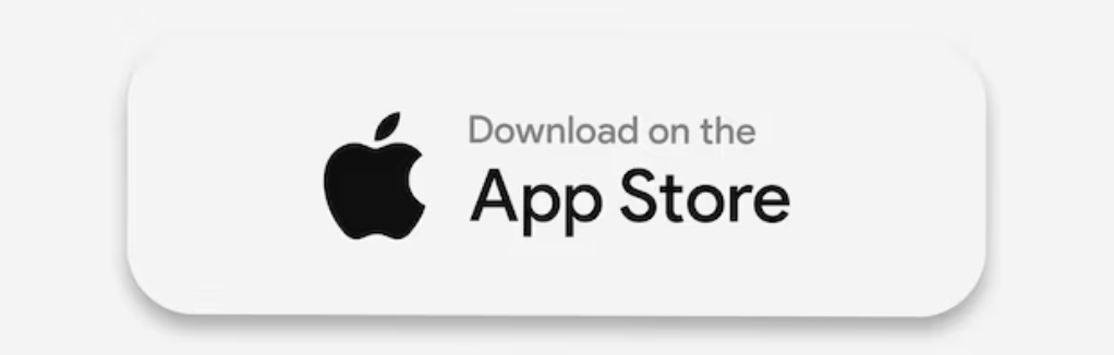 Badges officiels App Store pour télécharger l'app Blue Radio