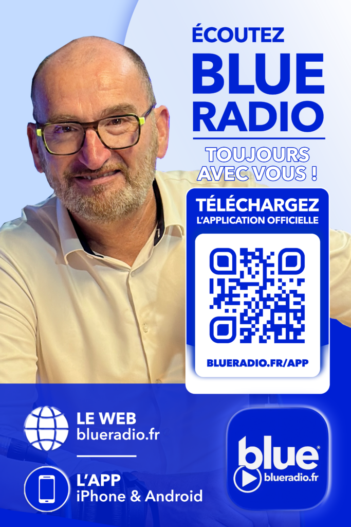 Jean-Christophe André sur Blue Radio - Campagne publicitaire - Affiche publicitaire - Publicité